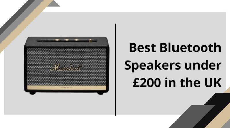 Best Bluetooth Speakers under £200